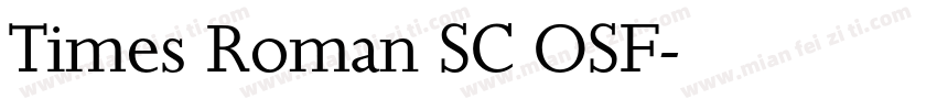 Times Roman SC OSF字体转换